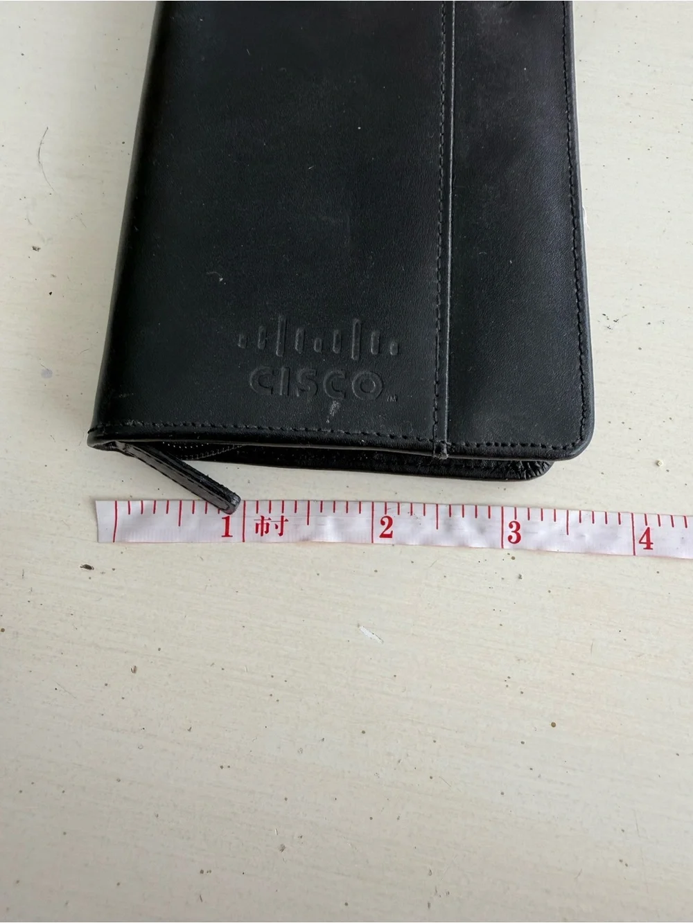Leather Travel Wallet Organizer - Black